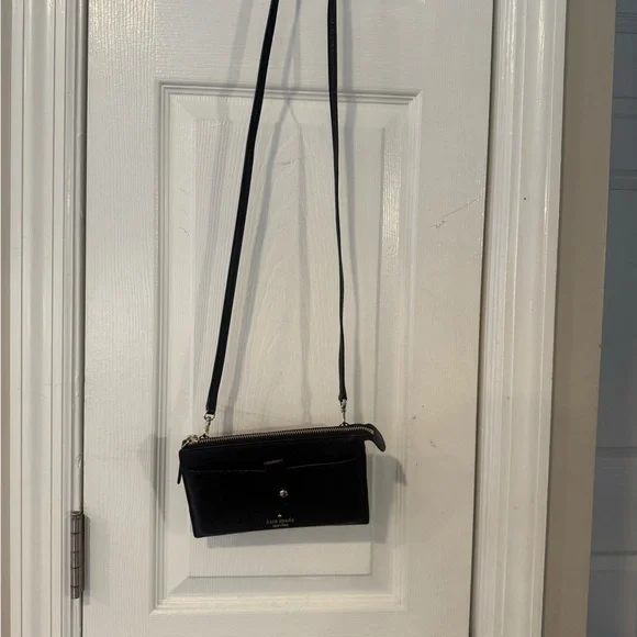 Kate Spade Textured Black Crossbody Bag - Picture 2 of 11